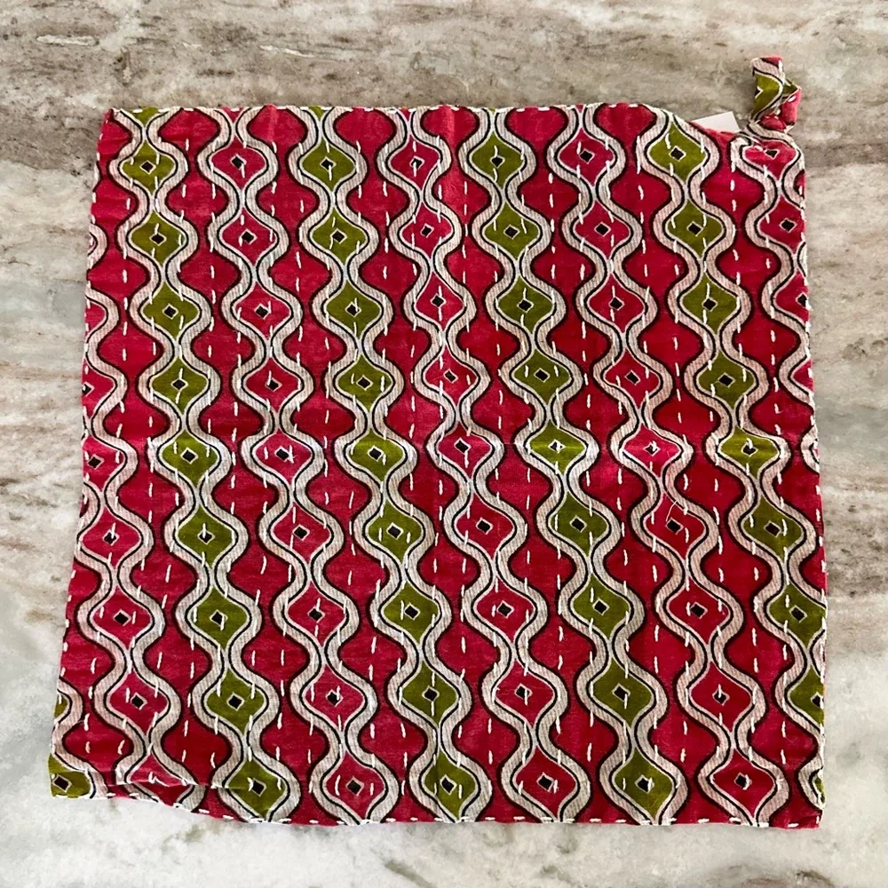 Handmade Recycled Saree Fabric Kitchen Dish Cloth Towel - Asha Project